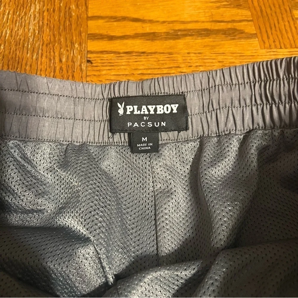 Playboy By PacSun Men's Cargo Track Pants in Gray Sz M Lightweight Hiking